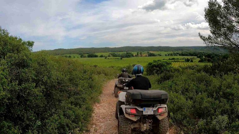 Sortie en quad dans la garrigue de Nimes